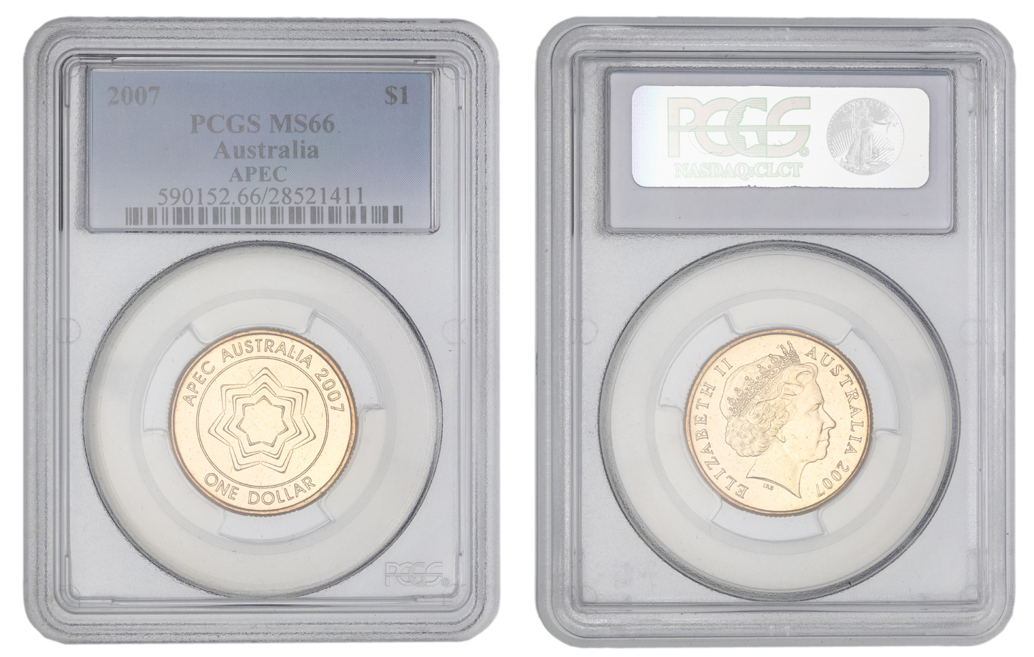 Elizabeth II, APEC, One Dollar, 2007, PCGS MS66