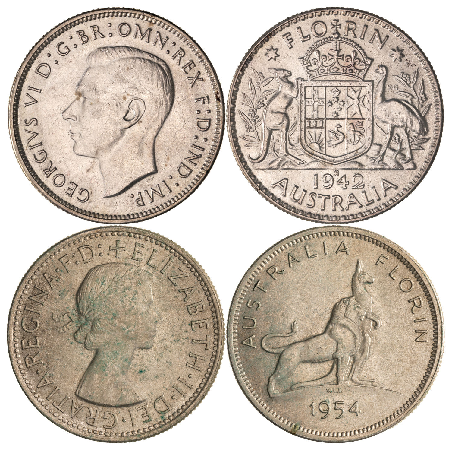 George VI, Florin, 1942, UNC