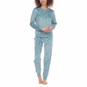 HONEYDEW 2 PIECE FLEECE LOUNGE SET, BLUE SZ XLG