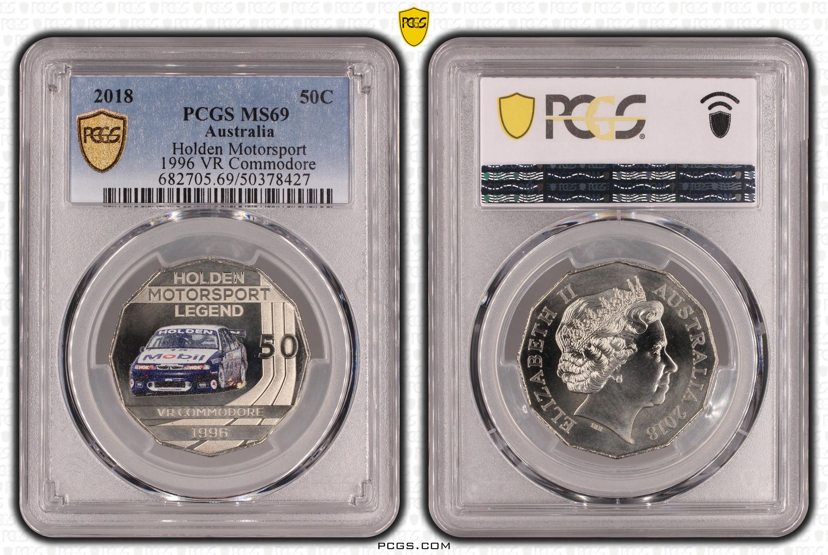 140 · Holden Motorsport - 1996 VR Commodore , Fifty Cent, 2018, PCGS MS69