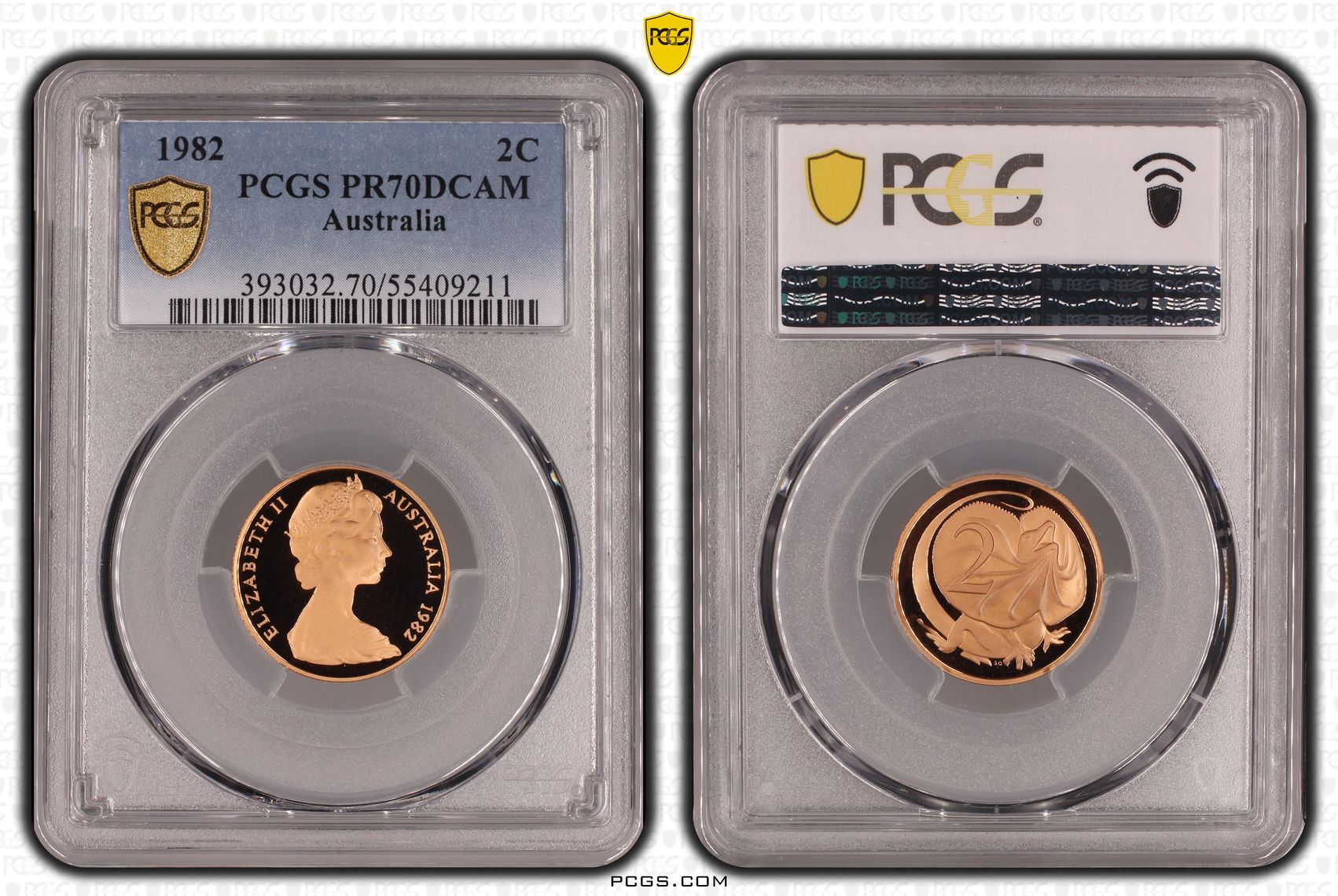 Two Cent, 1982, Pcgs Pr70dcam