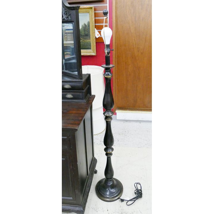 Black Metal Balustrade Floor Lamp- 58''