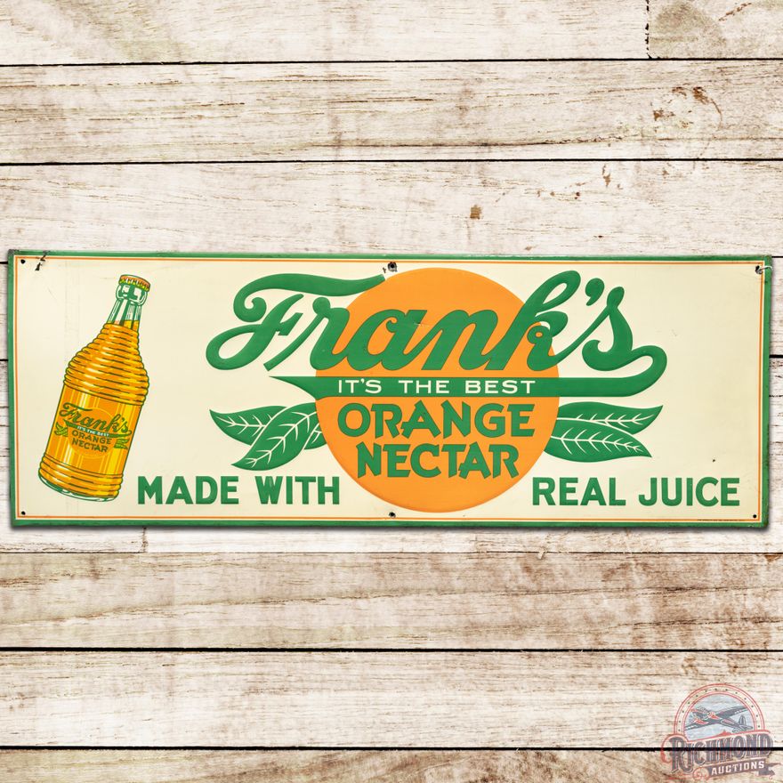 Frank's It's the Best Orange Nectar SST Sign - 8.25