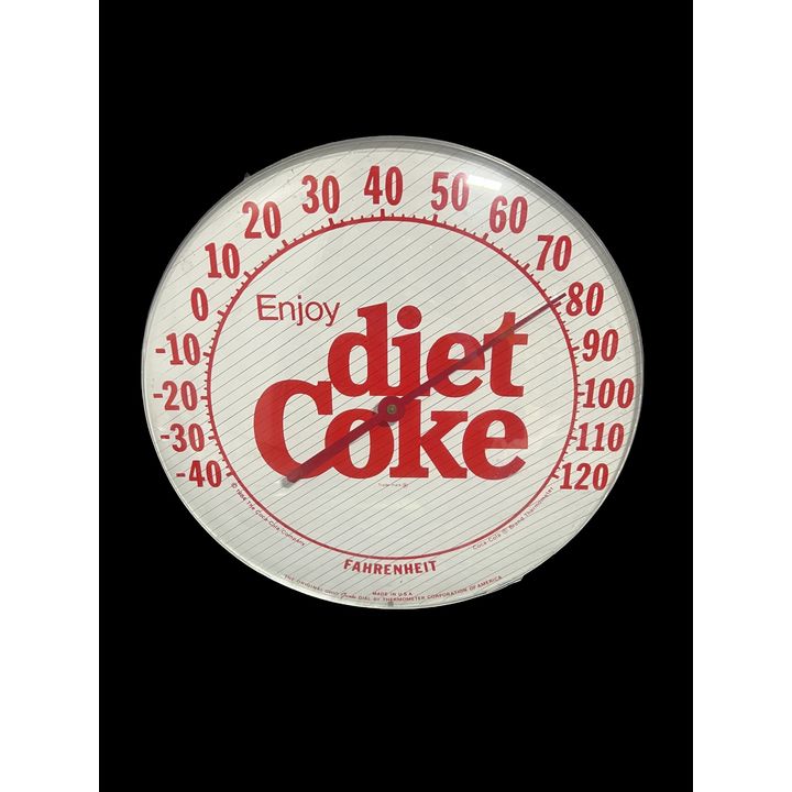 Enjoy Diet Coca Cola Coke Soda Thermometer