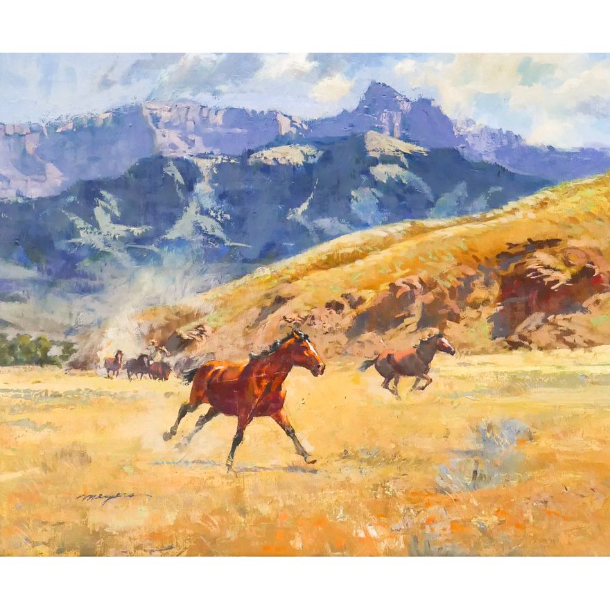 Robert Meyers (1919-1970) ''Bringing in the Horses''