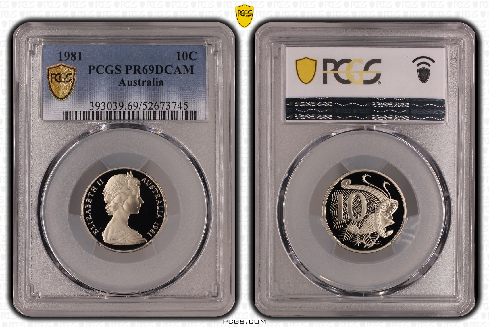 Ten Cent, 1981, Pcgs Pr69dcam