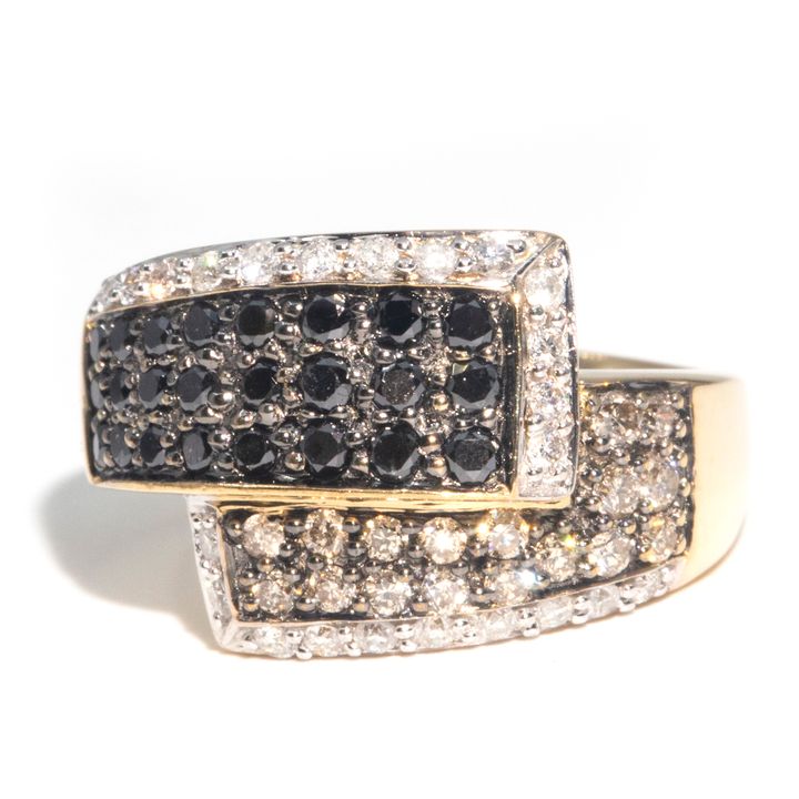 0.85 Carat Diamond Crossover Ring