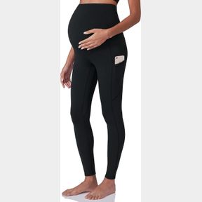 POSHDIVAH WOMEN'S MATERNITY WORKOUT LEGGINGS OVER THE BELLY PREGNANCY YOGA PANTS WITH POCKETS SOFT ACTIVEWEAR WORK PANTS