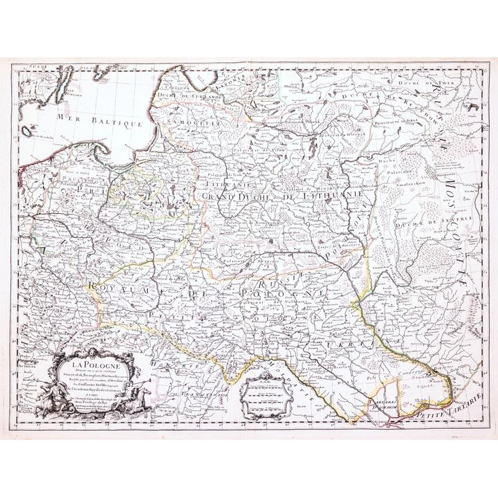 Guillaume de l’Isle | La Pologne dresée sur ce qu’en ont donne Starovolsk, Beauplan, Hartknoch...
