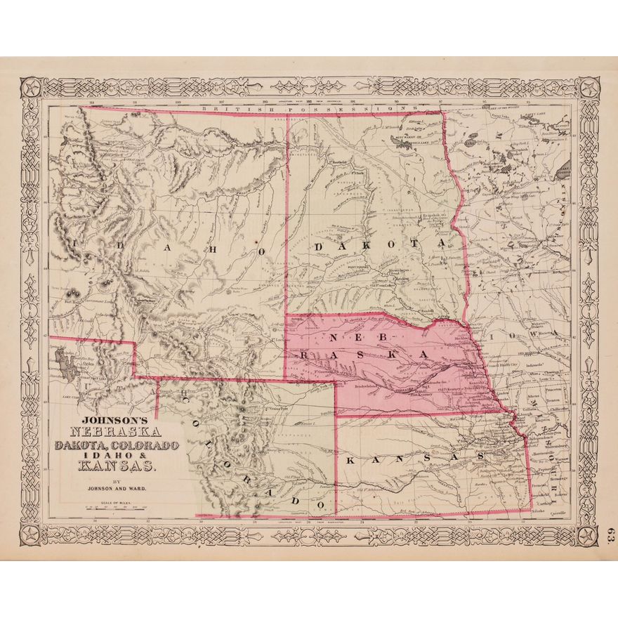 Alvin Jewett Johnson | Johnson's Nebraska Dakota, Colorado Idaho & Kansas.