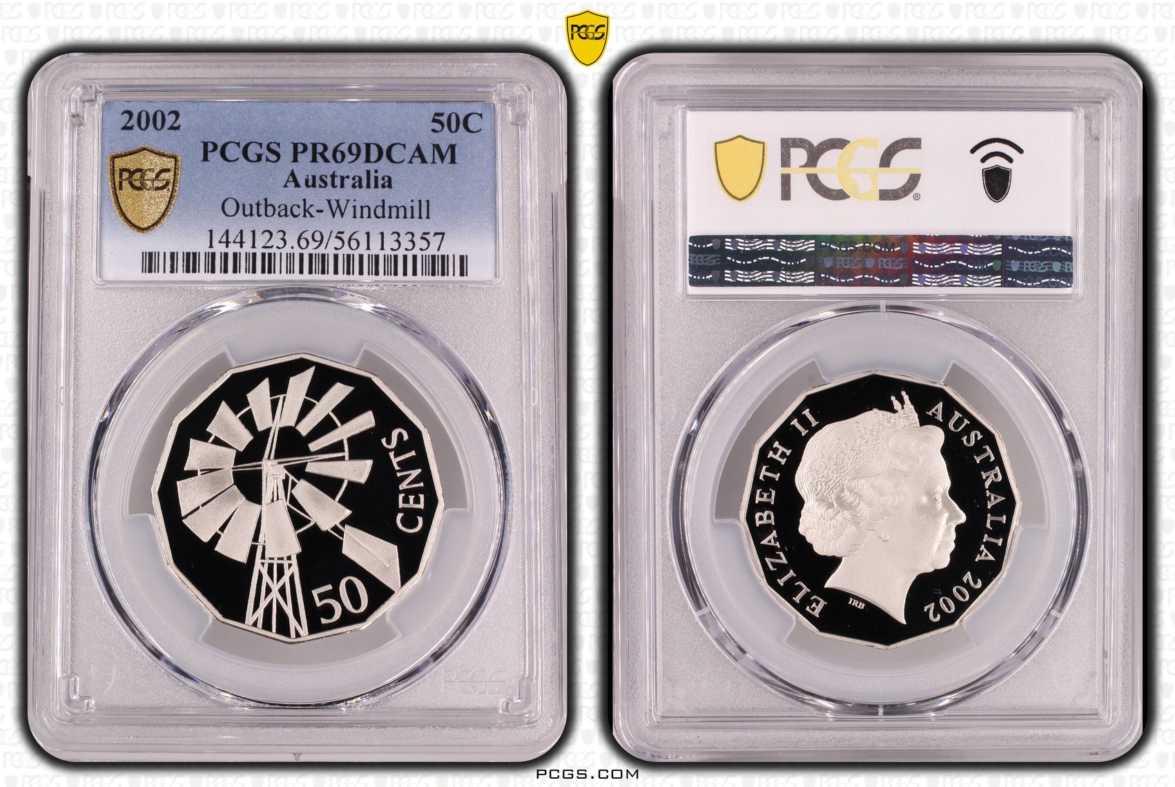 Outback-Windmill, Fifty Cent, 2002, PR69DCAM