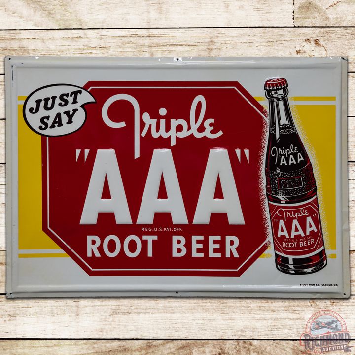 Just Say Triple AAA Root Beer SST Sign - 9