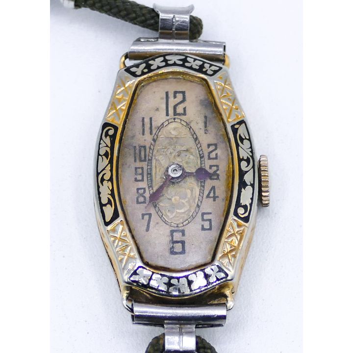 Art Deco Ladies 18k Frey & Co. Wrist Watch 17mm