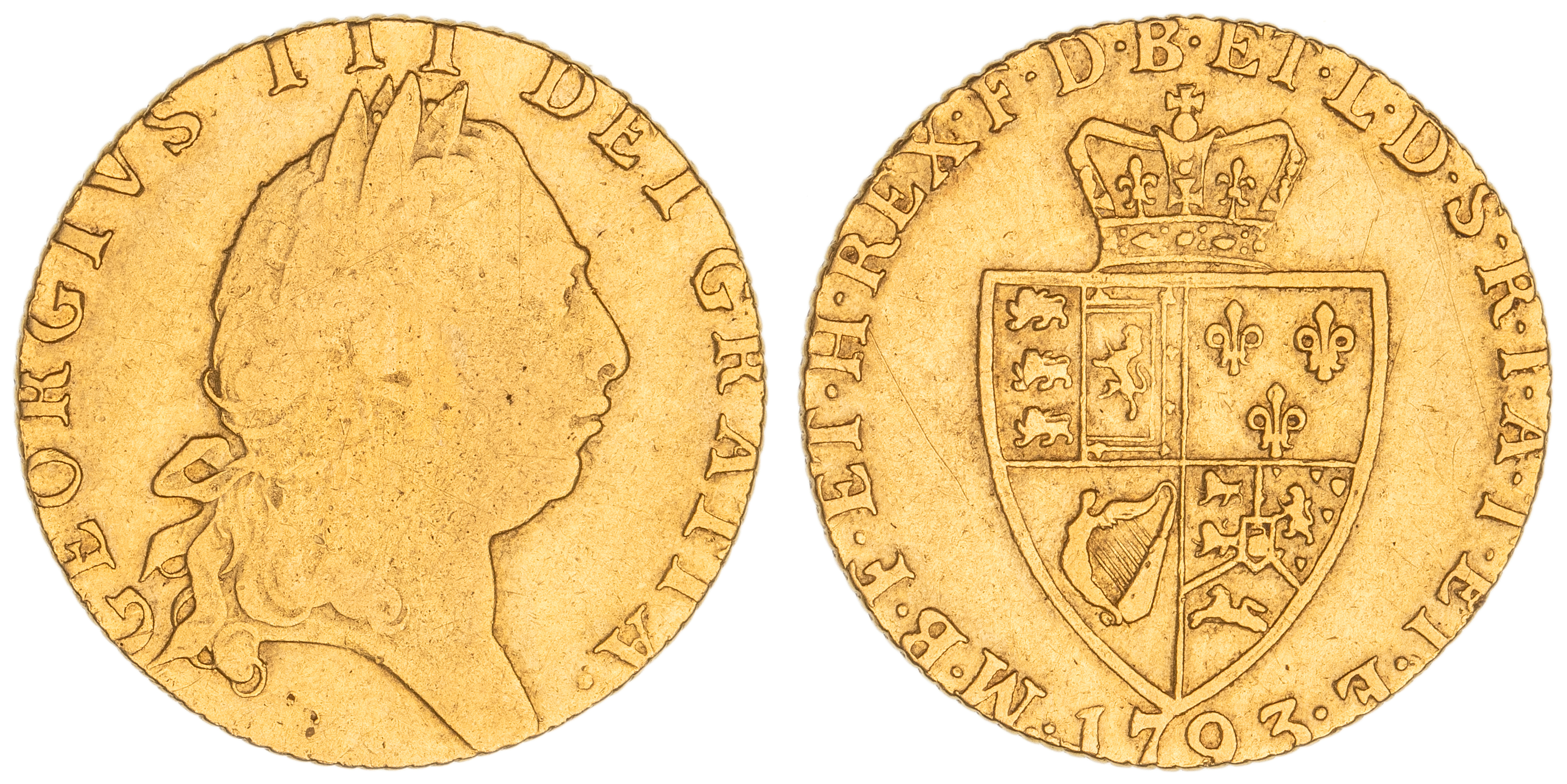 Great Britain, George III, Guinea, 1793, Fine