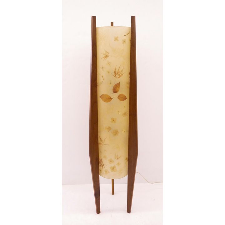 Midcentury Teak Floor Lamp- 59''
