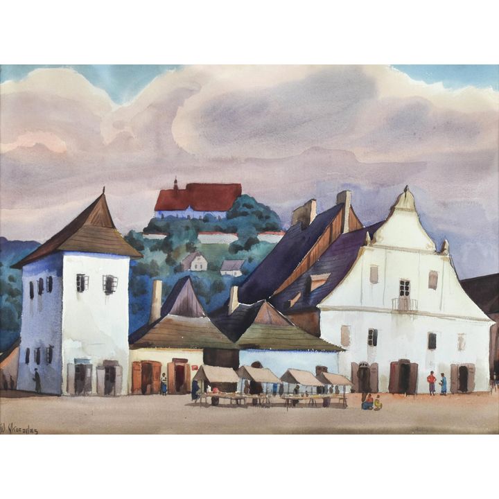 Władysław Skoczylas | Motyw z Kazimierza