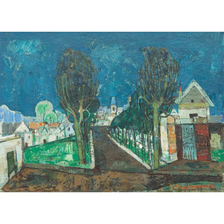 Joseph Pressmane | Pejzaż z Villiers-le-Bel
