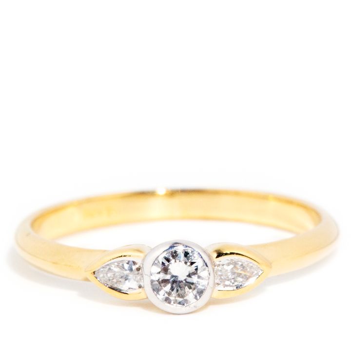 Three Stone Diamond 18 Carat Gold Ring