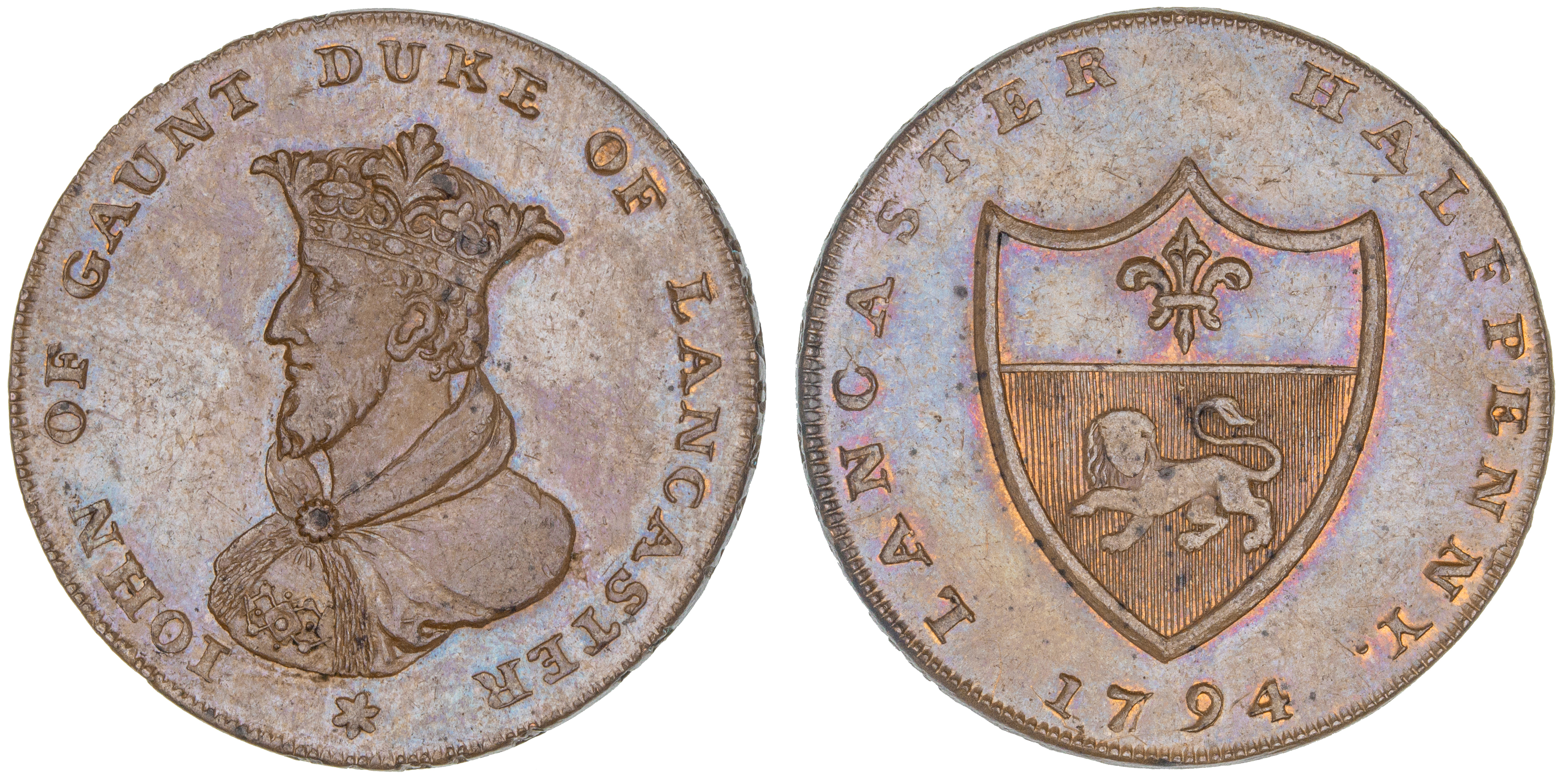Great Britain, Halfpenny, 1794, aUNC