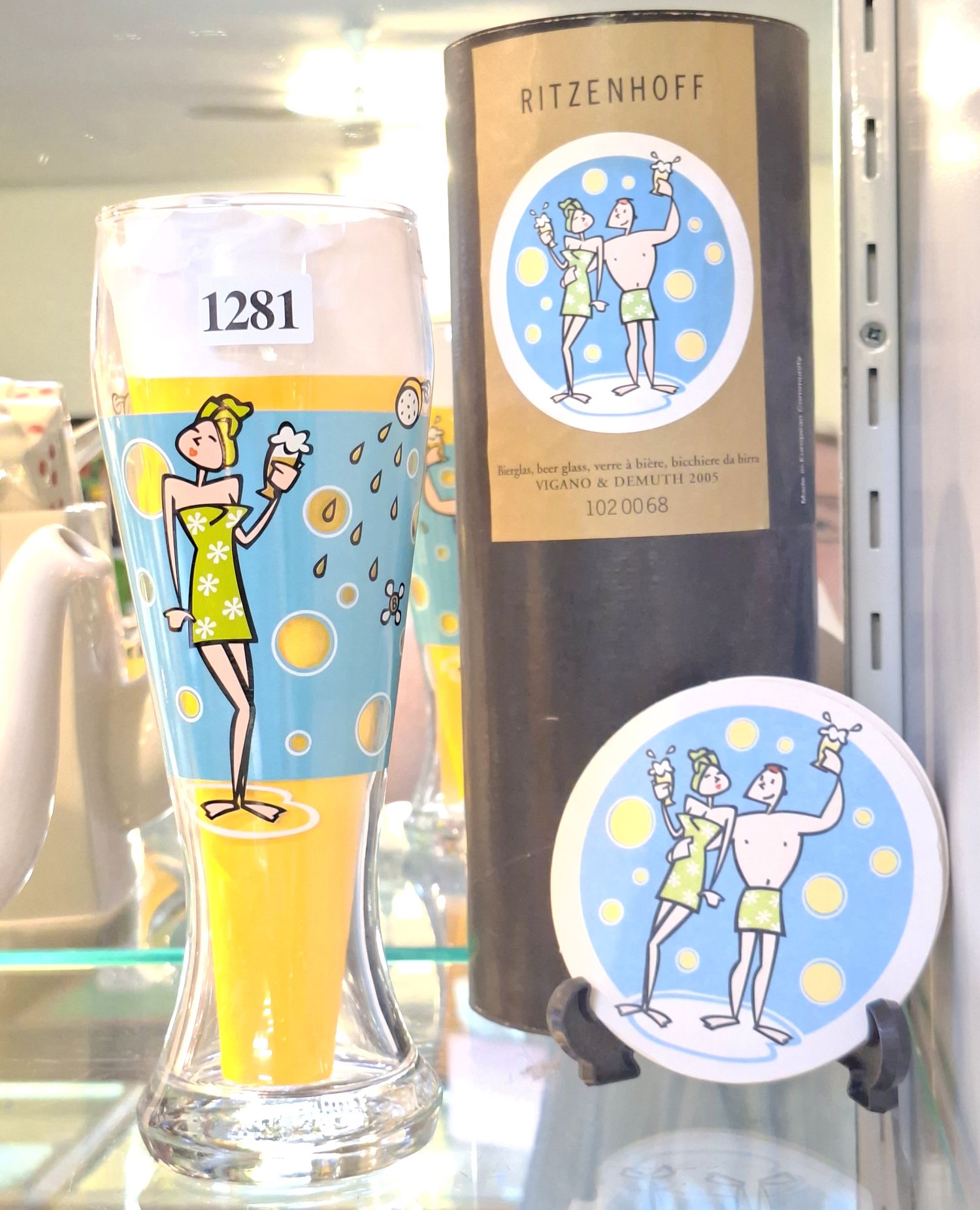 1281 · RITZENHOFF BEER GLASS