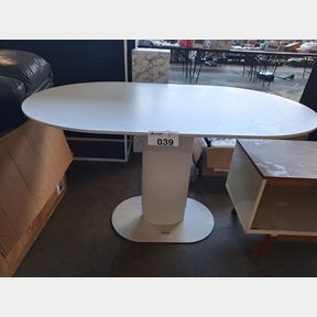 GEORGE MASON - MILANO DINING TABLE - WHITE - 130CM - WHITE -