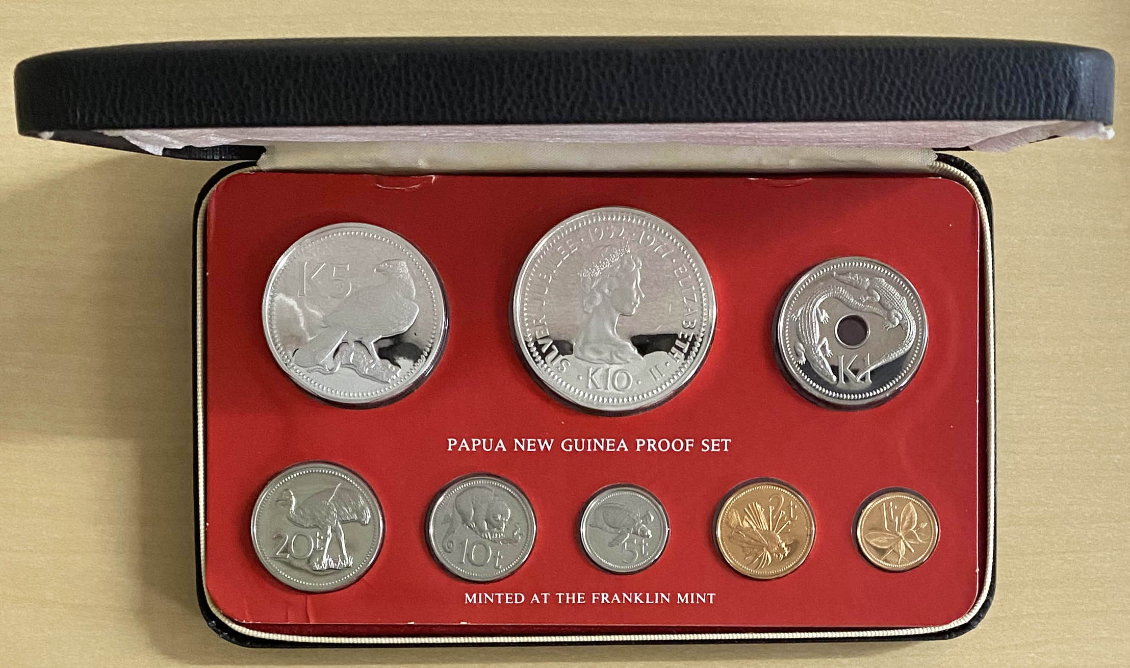 パプアニューギニア-Papua New Guinea. 通常銀貨他8種揃プルーフ