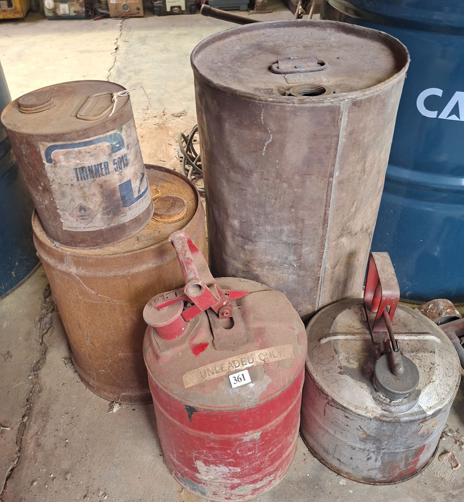Petrol And Oil Cans