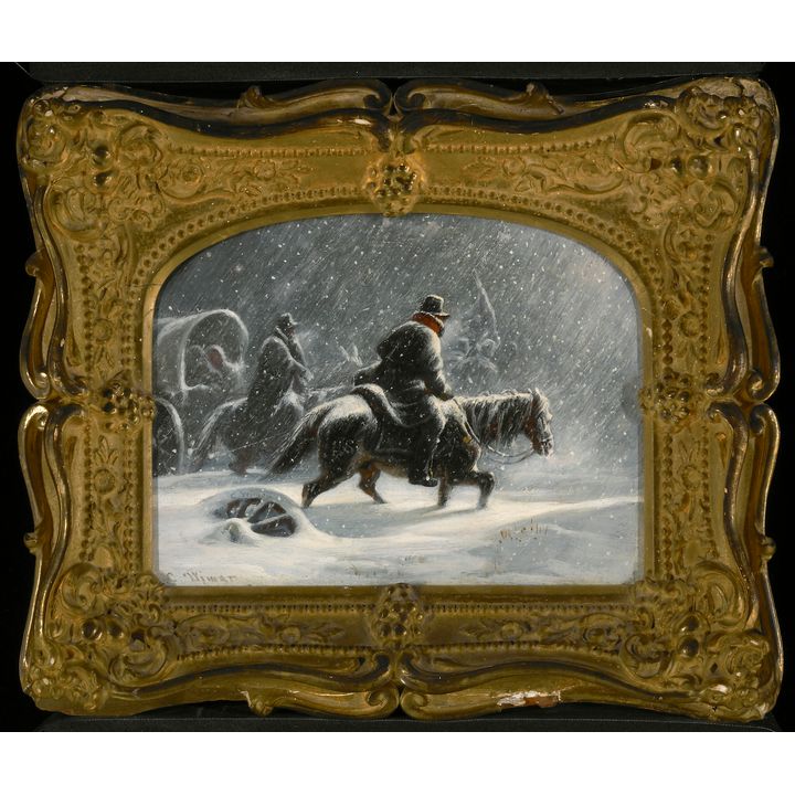 Charles (Carl) F. Wimar (1828-1862), Snowy Ride
