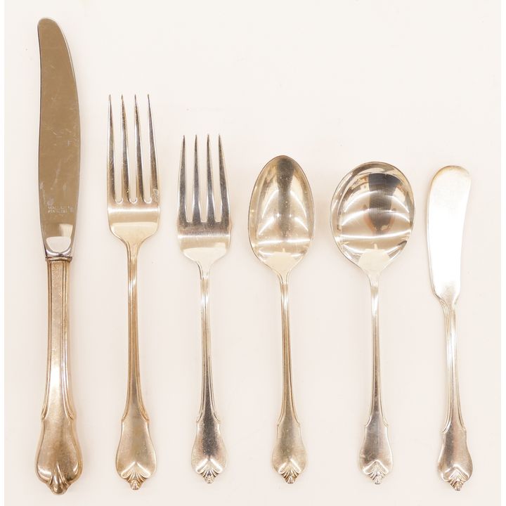 58pc Wallace ''Grand Colonial'' Sterling Flatware
