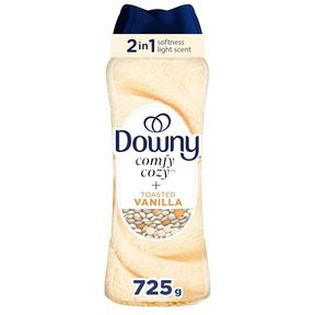 DOWNY COMFY COZY IN-WASH LAUNDRY SCENT BOOSTER BEADS, TOASTED VANILLA SCENT, SOFTNESS AND FRESHNESS, 725 GRAMS
