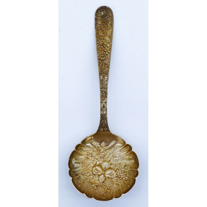 Kirk & Son "Repousse" Sterling Serving Spoon 121 Grams TW