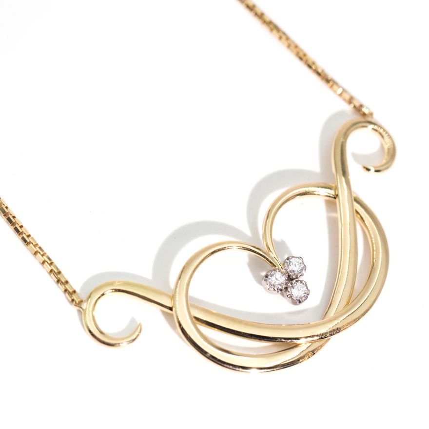 0.45ct Diamond Heart Necklace