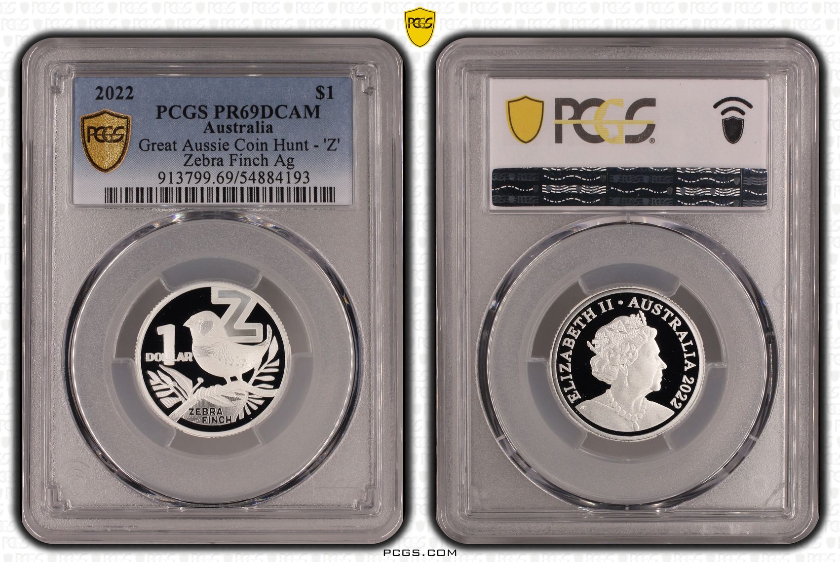 Great Aussie Coin Hunt - 'Z', One Dollar, 2022, PCGS PR69DCAM