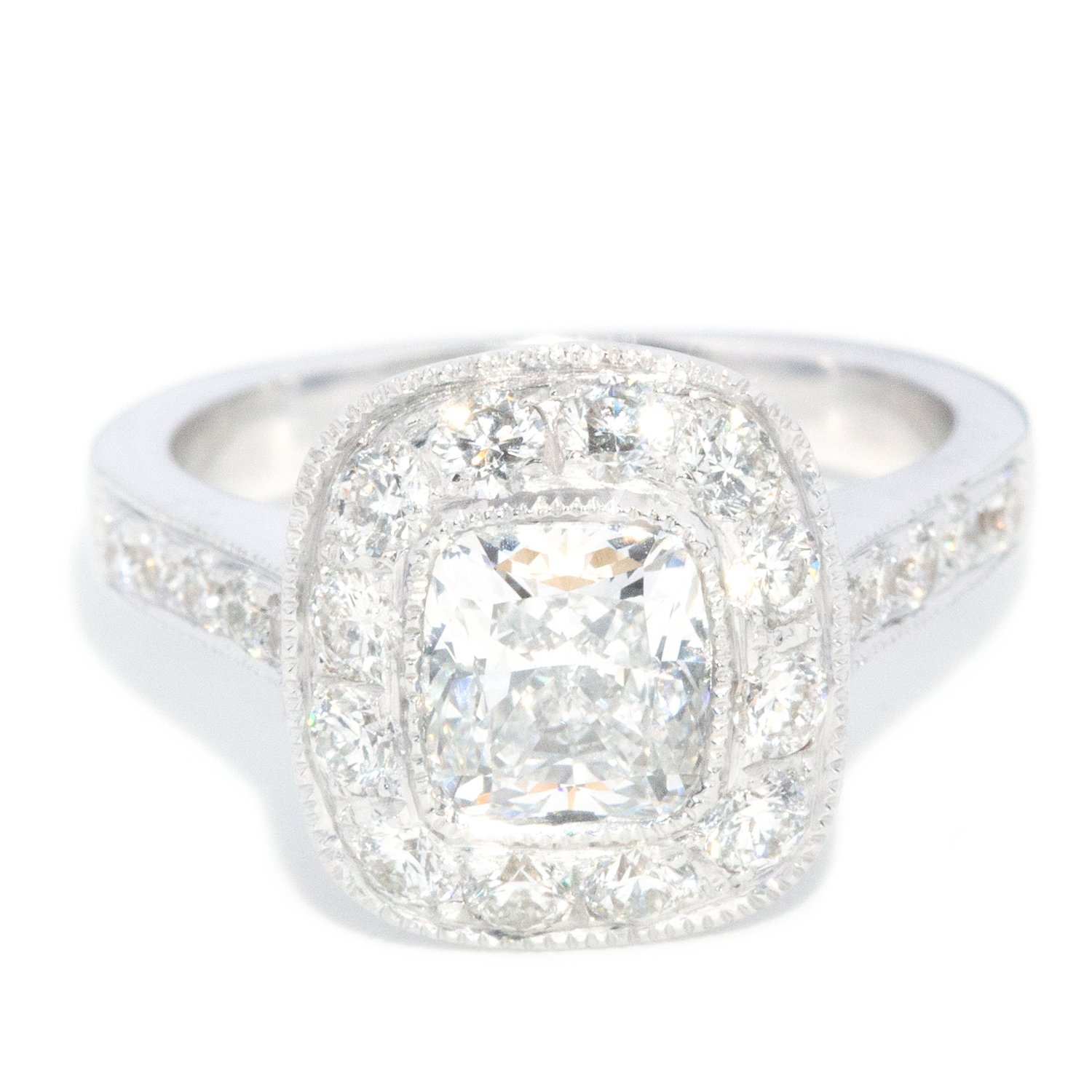 4 · 1.21ct GIA Certified Cushion Cut Diamond Ring in 18ct Gold