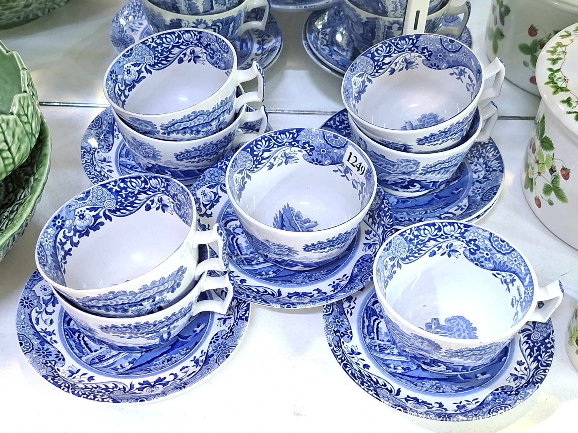 1249 · SPODE ITALIAN COFFEE SET AND BOWL
