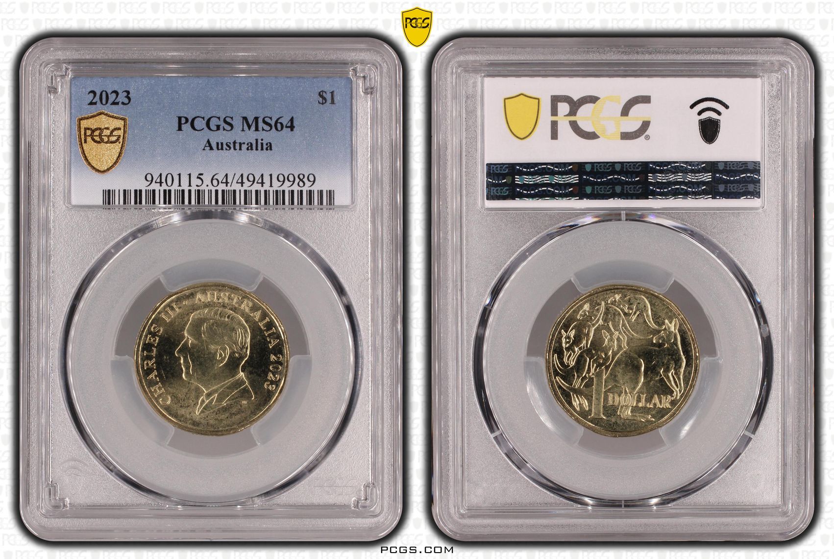 Charles III, , One Dollar, 2023, PCGS MS64