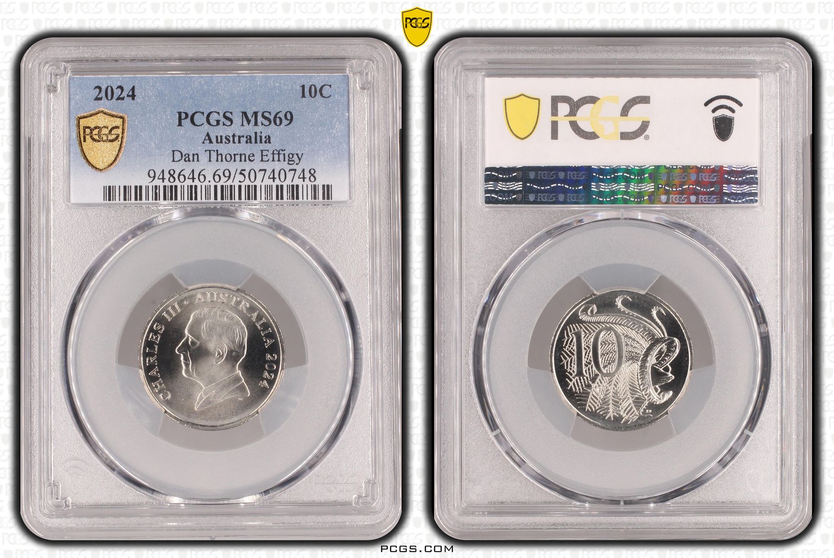 Dan Thorne Effigy POP 4/0, Ten Cent, 2024, PCGS MS69