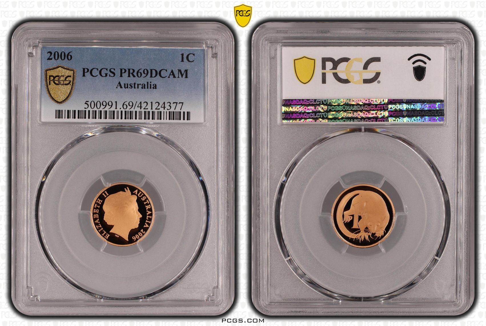 Elizabeth II, One Cent, 2006, PCGS PR69DCAM