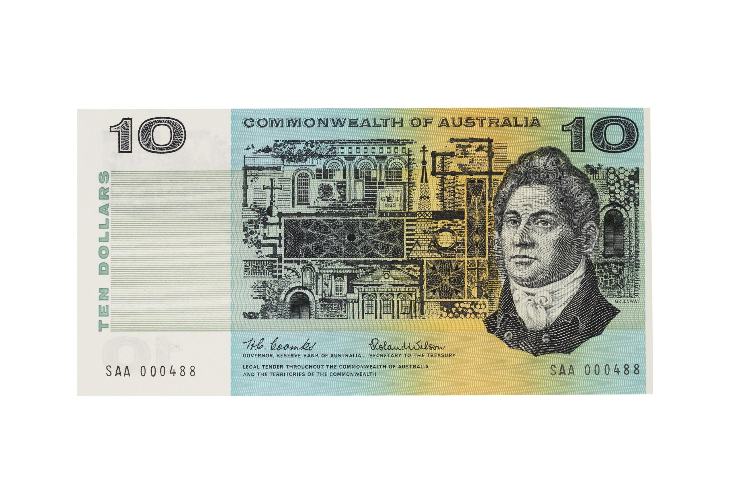 2219. · Coombs/Wilson, Ten Dollars, 1966, aUNC