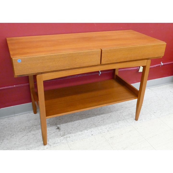 Ib Kofod Larsen for Faarup Mobelfabrik Danish Teak Console Table