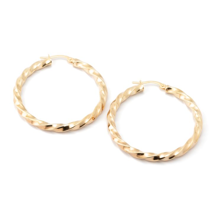 9 Carat Gold Hoop Earrings
