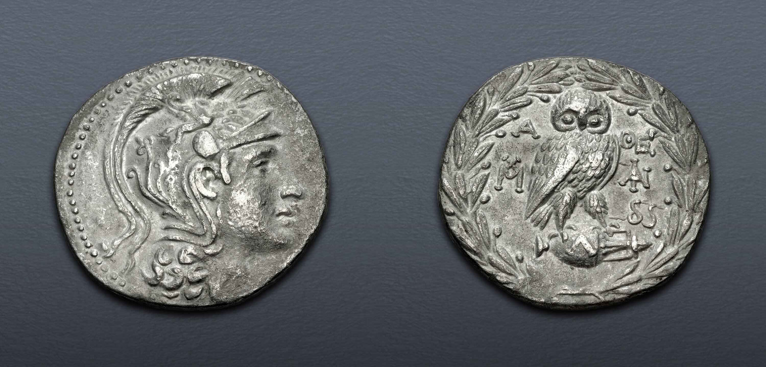 ATTICA, Athens. Circa 165-42 BC. AR Tetradrachm (32.5mm, 15.39 g, 12h ...