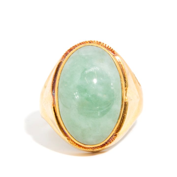 Jadeite 20ct Gold Ring