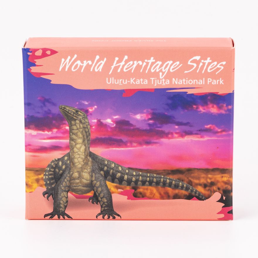 Elizabeth II, Perth Mint - World Heritage Sites - Uluru, One Dollar, 2014,  FDC
