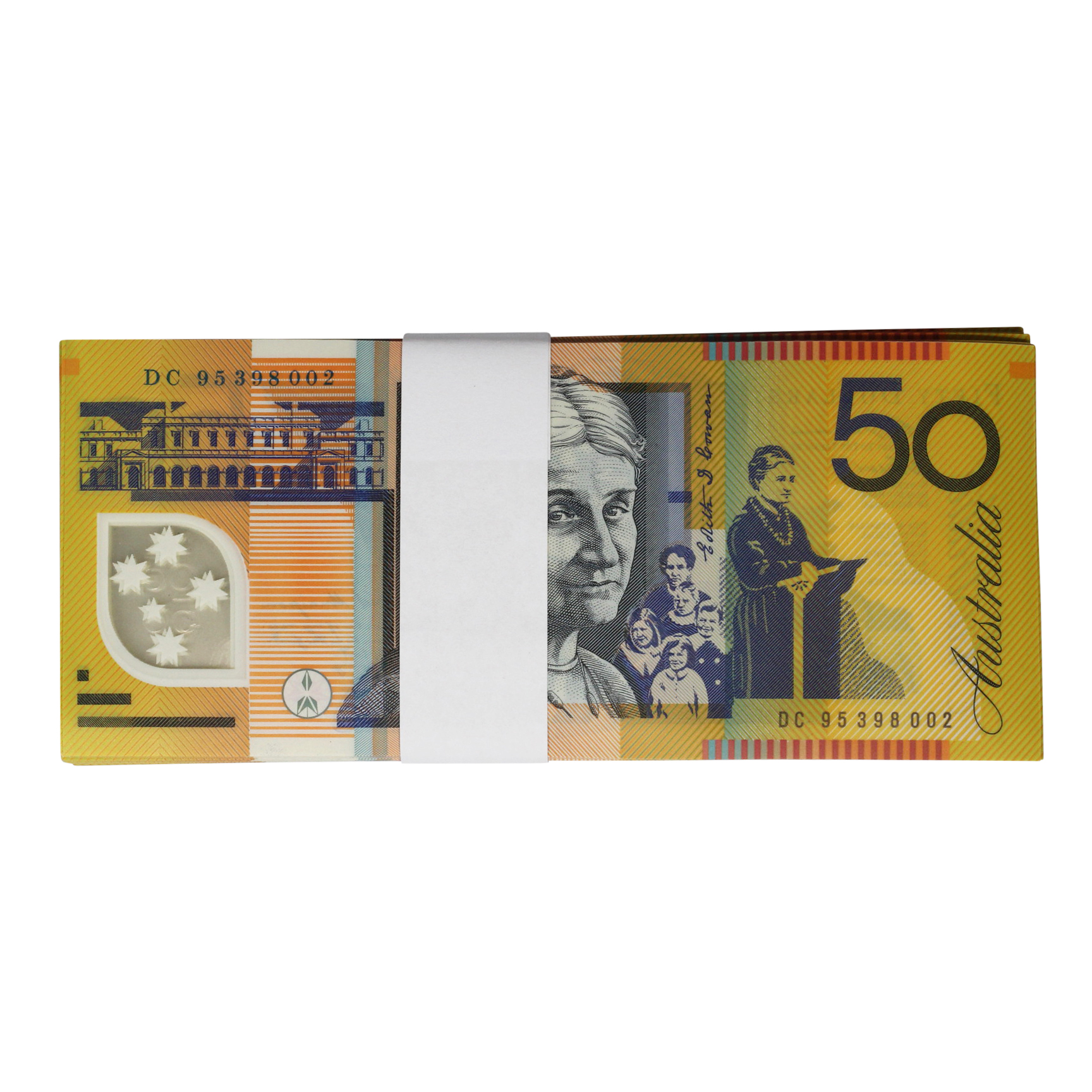 2193. · Bundle, Evans/Fraser, Fifty Dollars,  1995, UNC