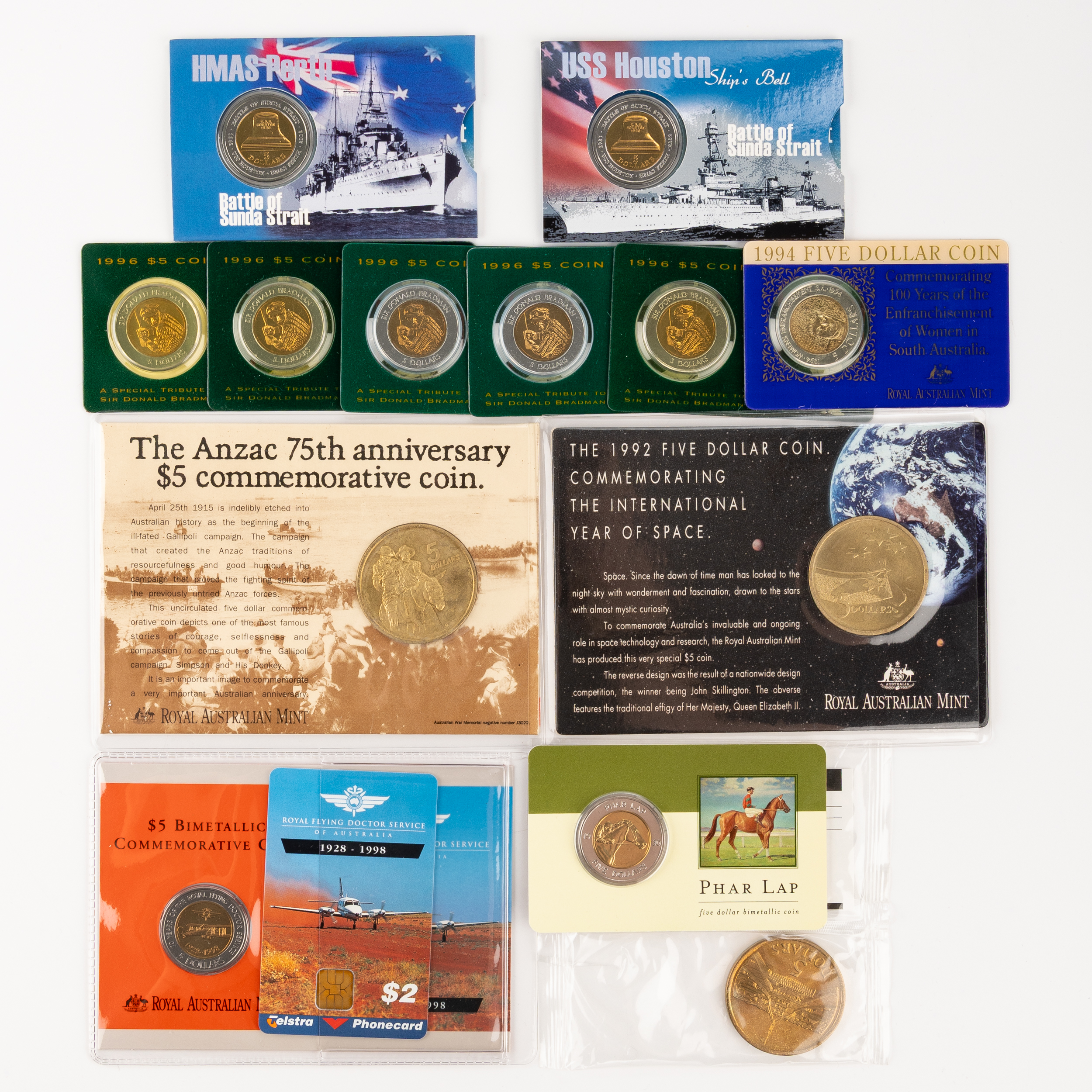 Elizabeth II, RAM - Uncirculated Coins, Five Dollars, 1988 - 2002, UNC