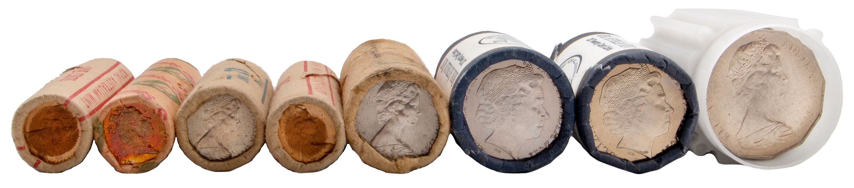 Elizabeth II, Mint Rolls, 1979 - 2011, UNC