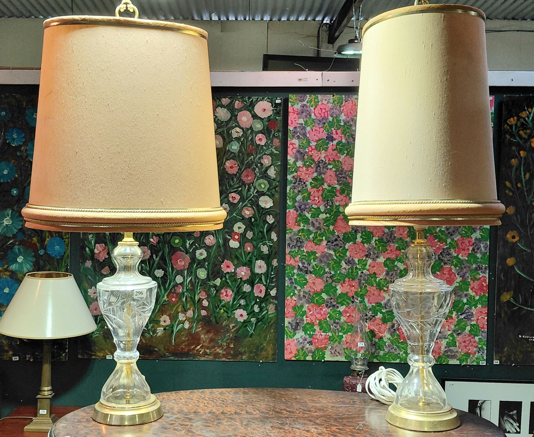 296 · CRYSTAL TABLE LAMPS