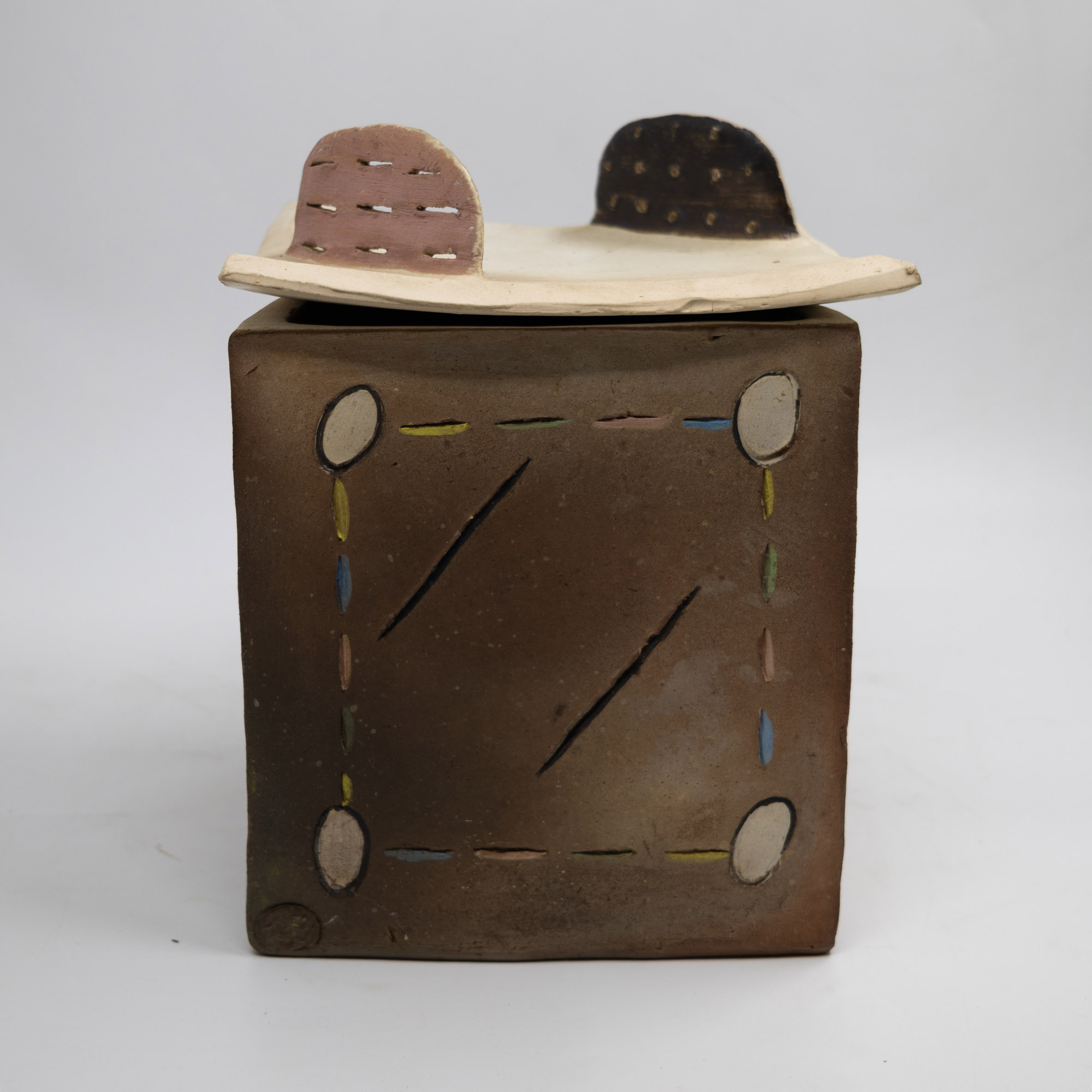 Denis O'Connor - Square lidded box — sold at auction in New Zealand for $160