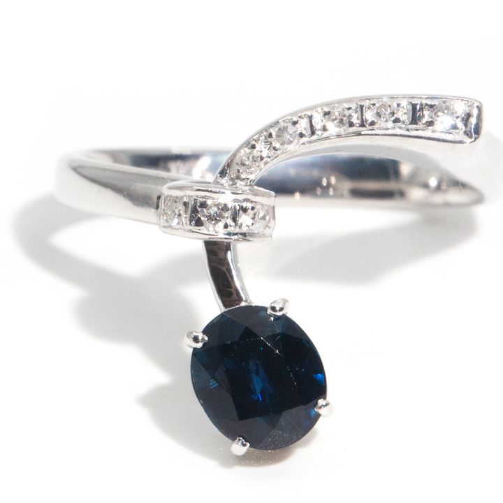 Sapphire & Diamond 18 Carat Gold Ring